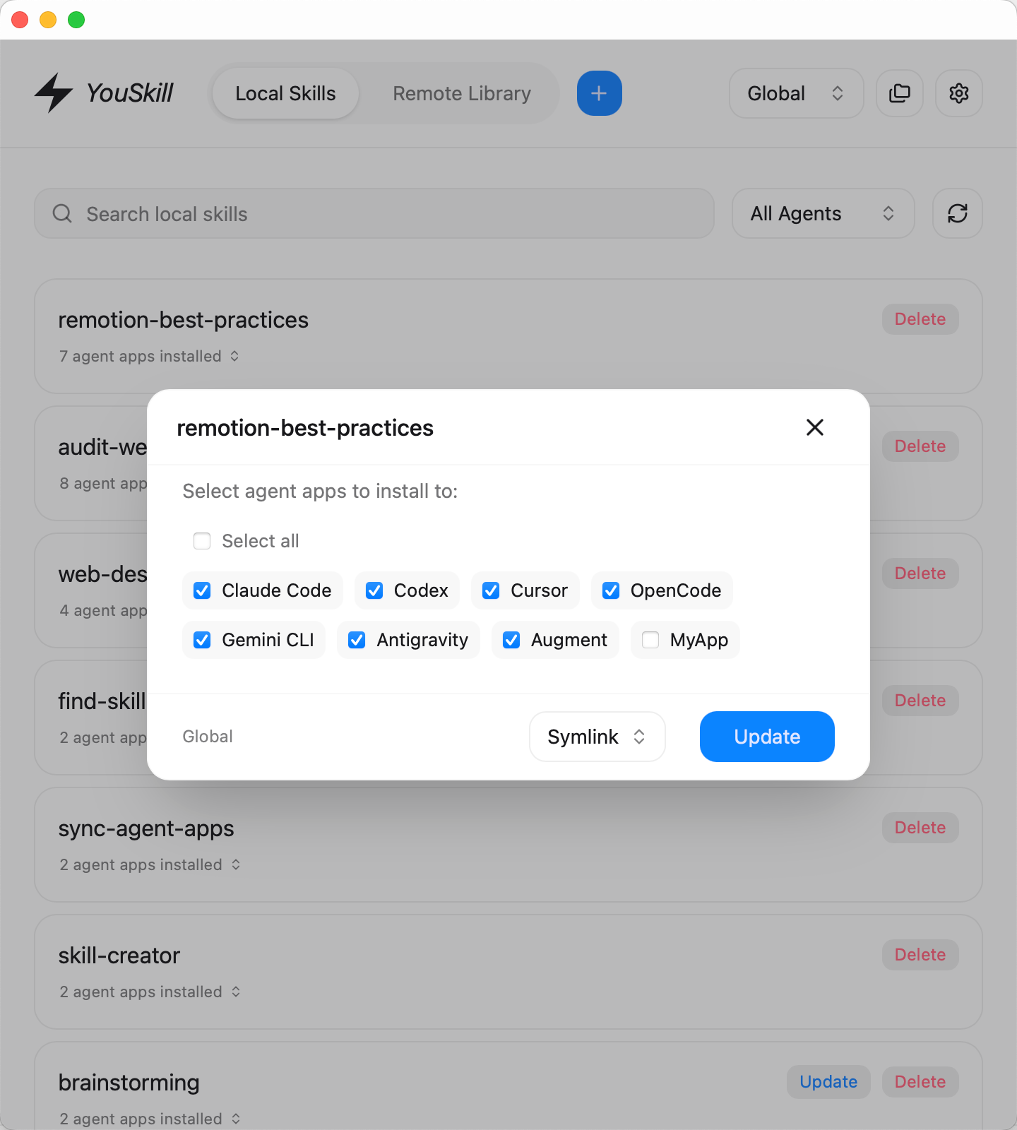 YouSkill desktop interface 4